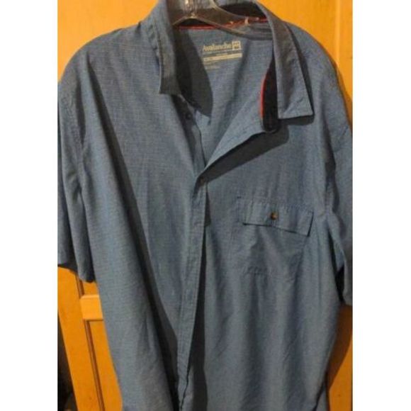 Other - Avalanche Button Up Mens XXL Outdoor Supply Co Blue Short‎ Sleeve